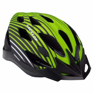 Dunlop säädettävä MTB-pyöräilykypärä, koko M, 55–58 cm, vihreä ja musta