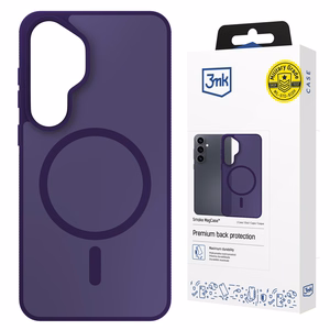 Samsung Galaxy S26 – 3mk Smoke MagCase violetti puhelimen suojakuori