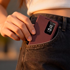 Tech-Protect Smart Lompakko Suojakuori Samsung Galaxy S26:lle burgundinpunainen