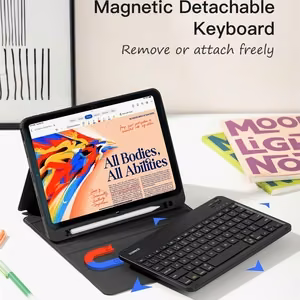Inateck KB04002 Classic -näppäimistökotelo laitteelle iPad 10.9–11", musta