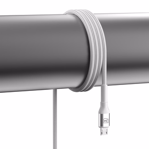 3mk Hyper Cable N-SERIES USB-A / MicroUSB 1m 5V/2.4A 12W - valkoinen