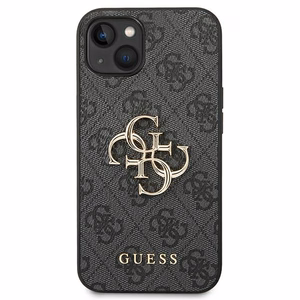 Guess 4G Big Metal Logo iPhone 14 kotelo - harmaa
