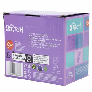 Disney Stitch & Angel -väriä vaihtava keramiikkamuki lahjapakkauksessa, 325 ml