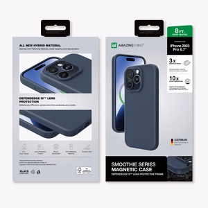 Amazing Thing Smoothie Magsafe Suojakuori 8FT IP156.7PSMBU iPhone 15 Pro Max:lle laivastonsininen