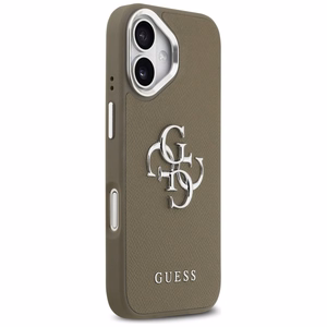 Guess Grained Big 4G Classic Logo -suojakuori iPhone 17 - ruskea