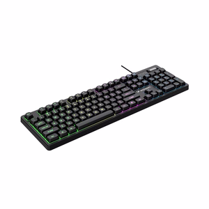 Wozinsky WKG-200 RGB-kalvopelinäppäimistö vierityspyörällä - musta