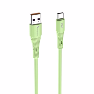 Kaapeli USB A - USB C Forcell F-Energy QC4.0 3A 66W Silicone 1 m C342 vihreä