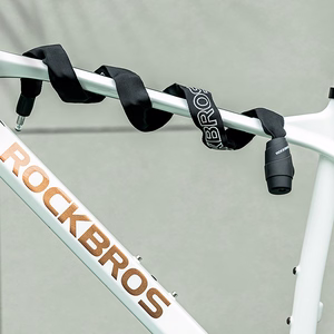 Rockbros 3230002001 polkupyörän lukko koodilla ja avaimella - musta