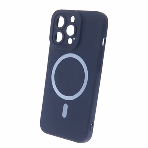 Silicon Mag suojakuori iPhone 15 Plus 6,7" tummansininen