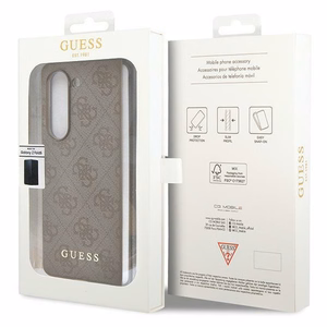 Guess Suojakuori Samsung Galaxy Z Fold 5:lle GUHCZFD5GF4GBR ruskea HC PU 4G Charm