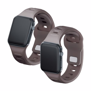 3mk-silikoniranneke Apple Watchille, 38/40/41/42 mm, Taupe, pieni koko