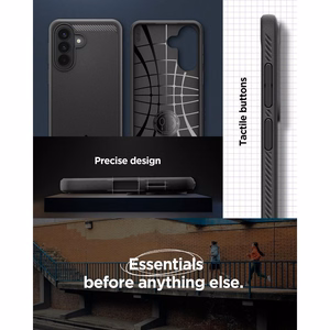 Spigen Rugged Armor -suojakuori Samsung Galaxy A57 5G:lle - musta