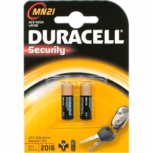 Duracell A23/MN21 – alkali A23/MN21-paristot, 2 kpl