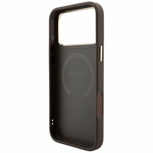 Kotelo mallille IPHONE 18 Pro Max/17 Pro Max MagSafe-yhteensopiva (Stripe Round and Classic Logos 4G) (väri: ruskea)