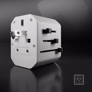 SBS TEADAPTUSBTCUNI USB-C USB-A Universaali Matkasovitin - valkoinen