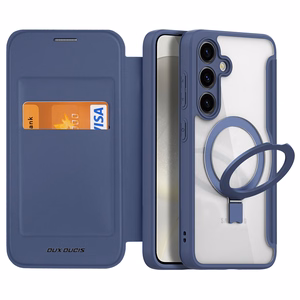 Dux Ducis Skin X Pro kotelo magneettisella sormusjalustalla Samsung S24+ - sininen