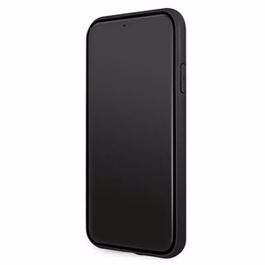 BMW Leather Curve rei'itetty kotelo iPhone 11 / Xr - punainen