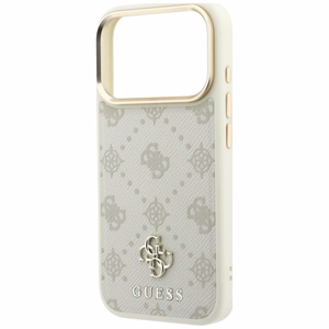Guess Peony 4G Small Logo MagSafe-suojakuori iPhone 17 Pro / 18 Pro -malleille, beige
