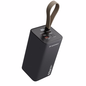 Powerbank Wozinsky K65+ 65W 30000mAh 2x USB-C, 1x USB-A 65W - harmaa