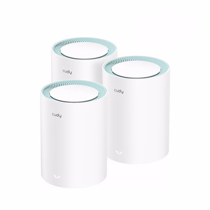 Cudy M1300 3 kappaleen paketti Mesh Wi-Fi -järjestelmä kaksikaistainen (2.4 GHz / 5 GHz) Wi-Fi 5 (802.11ac) valkoinen 1 sisäantenni