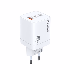 Wozinsky CGWCW 65W GaN Wall Charger USB-A / 2 x USB-C - White