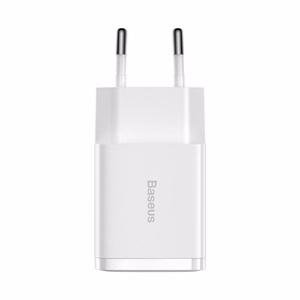 Baseus Compact Quick Charger, 2x USB, 10.5W (white)
