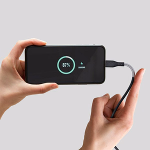 Kaapeli USB C - USB C Forcell F-Energy QC4.0 PD 5A 66W Carbon 1 m CB-02C musta