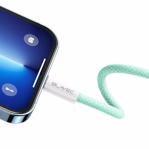 Blavec Cable Candy punottua - Type C - Lightning - PD 20W 2,4A 2 metriä Apple CarPlay (CCA-CL24GN20) vihreä