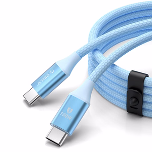 Orico CDX 100W 5A Power Delivery USB-C - USB-C kaapeli 1m - sininen