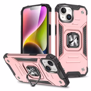 Panssaroitu Suojakuori sormipidikkeellä iPhone 15 Plus:lle Wozinsky Ring Armor - kultainen