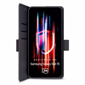 3mk Wallet Case Samsung Galaxy S24 FE:lle - musta