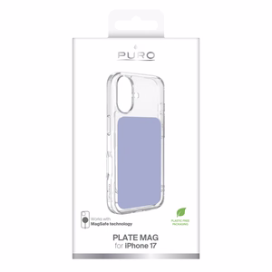 Puro Plate Mag kotelo iPhone 17 yhteensopiva MagSafe - violetti