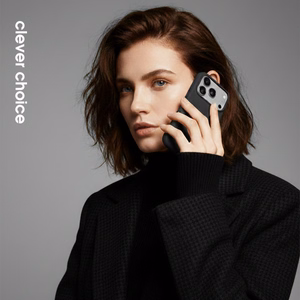 Crong Color Cover Magnetic MagSafe suojakuori iPhone 17 Pro Max -laitteelle, musta