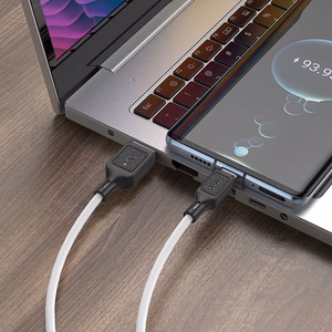 Hoco USB-A - USB-C -kaapeli 3A 1 m X90 valkoinen