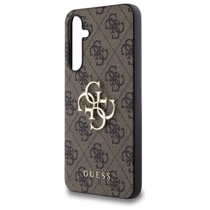 Guess 4G Big Metal Logo Suojakuori Samsung Galaxy A55:lle - ruskea