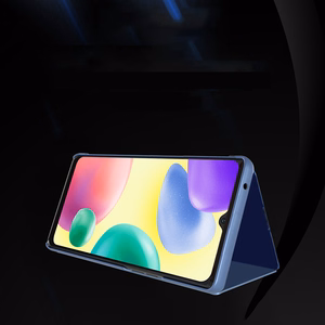 Clear View Kotelo kansi Xiaomi Redmi 10C kansi läppä musta