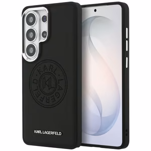 Karl Lagerfeld Suojakuori Perforated KL MagSafe Samsung Galaxy S26 Ultra:lle musta