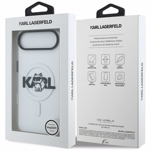 Karl Lagerfeld IML Choupette Sketch Logo MagSafe suojakuori iPhone Air - kirkas