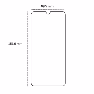 Karkaistu lasi 2,5D Huawei Y7 2019