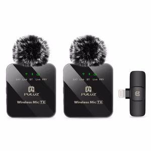 Puluz PU647B Wireless Lavalier Microphone (Lightning)