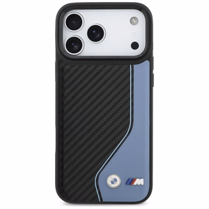 BMW M Carbon Logo MagSafe Suojakuori iPhone 17 Pro Maxille - sininen