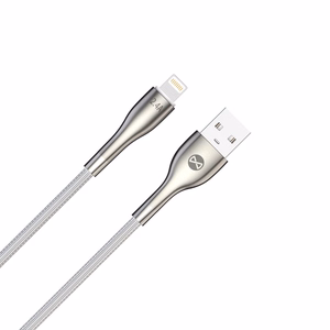 Forever Sleek kaapeli USB - Lightning 1,0 m 2.4A valkoinen