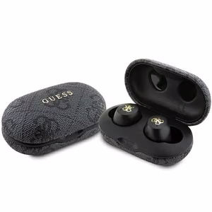 Guess Bluetooth-kuulokkeet GUTWSP4EGK TWS ENC 4G PU METAL LOGO mustat