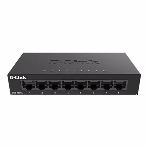 D-Link kytkin DGS-108GL/E, hallitsematon, pöytämalli, Gigabit Ethernet (kupari) porttien määrä 8, 60 kk
