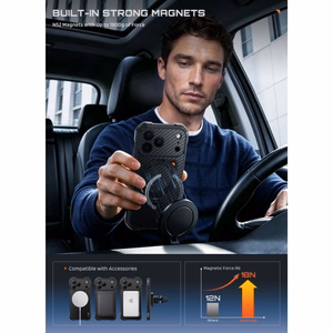 Supcase UB Aero MagSafe Aramid  iPhone 18 Pro Max / 17 Pro Max kuori, musta