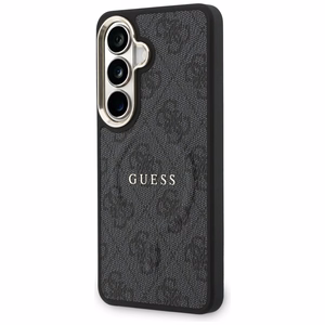 Guess suojakuori 4G Embossed Ring MagSafe Samsung Galaxy S26:lle musta