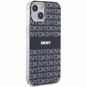 DKNY IML Mono ja Raita MagSafe Suojakuori iPhone 15/14/13:lle - musta
