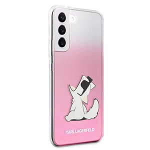 Karl Lagerfeld Choupette Syö tapauksessa Samsung Galaxy S22+ - vaaleanpunainen