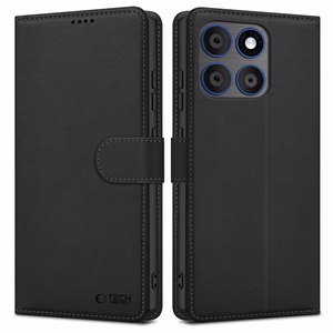 Tech-Protect Wallet -suojakuori Motorola Edge 70 5G -mallille, musta