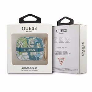 Guess GUA3HHFLN AirPods 3:n suojus vihreä/vihreä Kukkahihna-mallisto